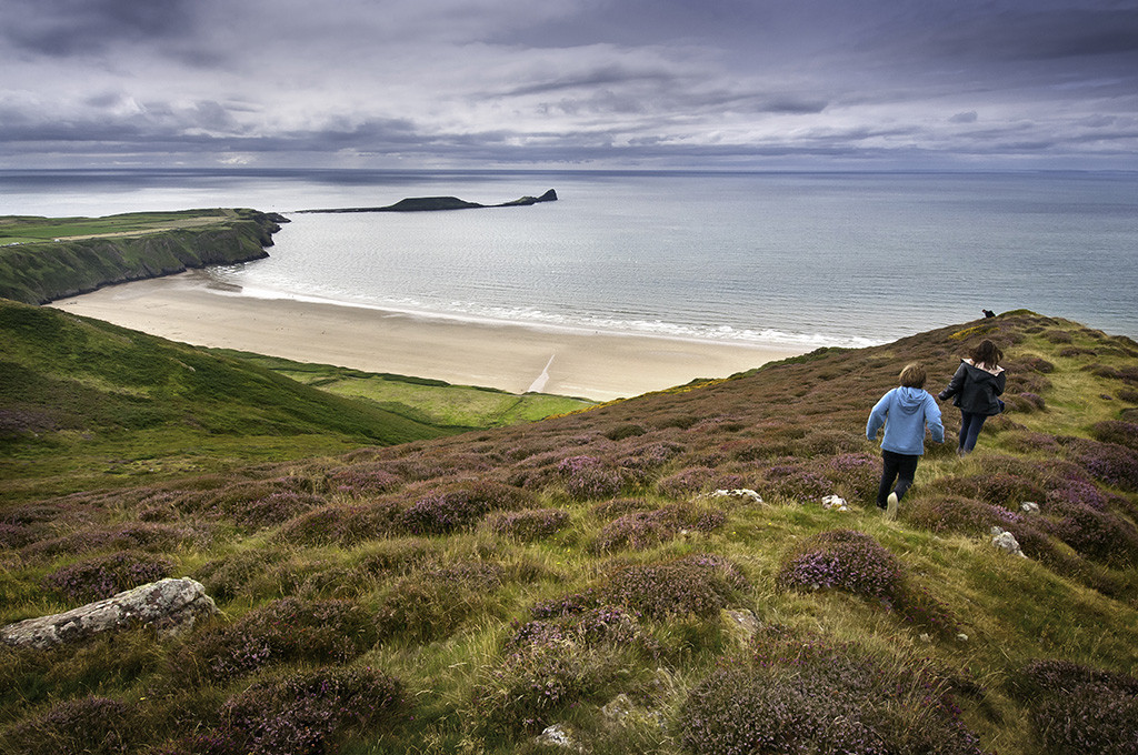 Rhossili Down Worm's Head on the Gower Peninsula, Gower walks credit Visit Wales